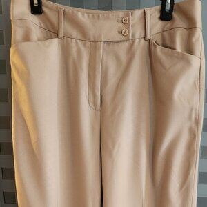 Anne Klein Dress Pants (size 10, beige, stretch)